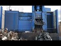Scrap Metal Processing using the Moros HP1100 Shear at Bradford Waste Traders Ltd