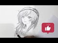 How to draw Anime girl/step by step//Manga girl