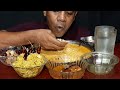 MUKBANG FEAST WATER RICE, POTATO VORTA, POTATO CURRY, BEEF CURRY, AND EGG FRY! MUKBANG EATING SHOW.