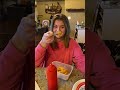 Abby Eating Cold Macaroni & Cheese - yuck!