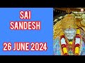 SAI SANDESH || 26 JUNE 2024