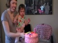 birthday cake and candle 1/29/12