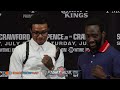 BEST TRASH TALK FROM THE ERROL SPENCE JR VS TERENCE CRAWFORD PRESS TOUR!