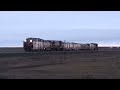 Union Pacific Rotary Snow Plow and support cars.