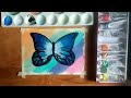 Easy aesthetic butterfly painting / Acrylic painting tutorial for beginners