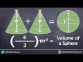 Visualizing the Volume of a Sphere Formula | Deriving the Algebraic Formula With Animations