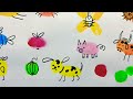 Finger Painting Art | Easy Thumb Painting Animals  | finger Print activity- Fun Activity for Kids