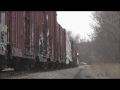 BNSF #1123 Rocks and Rolls over Jointed Rail on NS 930-15