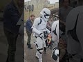 First Order Stromtroopers on Patrol and Interacting with Travelers on Batuu.
