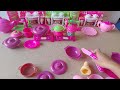 5 Minutes satisfying with unboxing  pink   beauty set sanrio kitchen playset|ASMR Mini Toys review