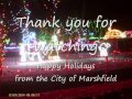 Happy Holidays City of Marshfield 2014