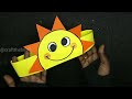 Sun Paper Craft | Paper Crown | Paper Craft | Sun Paper Crown | Yellow Day Craft @craftthebest1