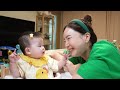 [Mukbang ASMR] Korean Street Food Special 🍜 Eat with Baby Kimbap Ramen Tteokbokki Ssoyoung