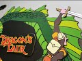 Arcade 1up Dragon's Lair Topper made from cardboard packaging.