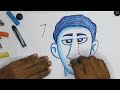 How to Draw face with number | face drawing by 1 to 10 number| Number turn into face