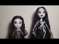 Monster High Skullector Wednesday and Morticia Addams Doll Unboxing and Review