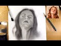 Girl easy realistic portrait drawing || how to draw realistic sketch