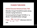 Turunan / definisi