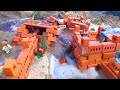 LEGO DAM BREACH AND HUGE MINI BRICK CASTLE FLOOD COLLAPSE
