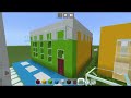 Minecraft||Tutorial membuat toko kue ulang tahun serba warna rainbow