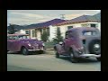 Los Angeles 1940s, Residential Area in color [60fps, Remastered] w/sound design added