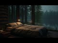 Peaceful Sleep in a Forest Bedroom 🌧️🌿 Soft Piano & Rain Sounds for Overthinking & Stress Relief 🎹💤