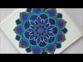 How To Draw Mandala Step By Step || Mandala on Canvas || Dot Mandala art || Mandala painting