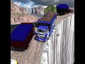 Overloaded truck has an accident on the most dangerous road