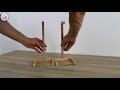 How to make tensegrity structure - Anti gravity structure - DIY tensegrity decorative table.