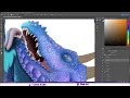 Painting a Dragon Rockstar (Speedpaint)