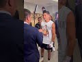 PACQUIAO visits DAVIS and GARCIA in locker room before fight!