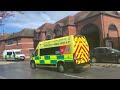 West Midlands Ambulance Service Fiat Ducato responding