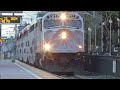 70+ MPH! Caltrain diesels at speed! (Menlo Park)