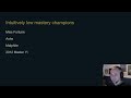 Champion Mastery, Agency, and Balance | League of Legends