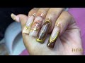 MOCHA LATTE NAILS✨🤎 | ACRYLIC NAIL DESIGN | STEP BY STEP TUTORIAL