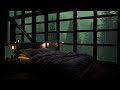 Beat Insomnia & Sleep Immediately with HEAVY RAIN at Night | Relieve Stress & Rest with Rain Forest