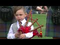 Young piper stealing the show at Canmore Highland Games 2017
