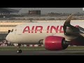 the first air India A350 landing at Heathrow airport*Welcome air India*(CREDITS TO BIG JET TV)