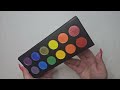 ASMR Pride Themed Eyeshadow Palette Swatching 🌈 (Whispered)