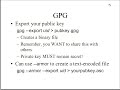 Using GPG