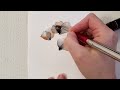 escoda brushes quick review: floral watercolor painting in abstract style