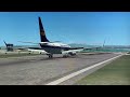 Boeing 737 SMOOTH landing on a short runway!