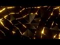 Geometric Neon Gold Triangular Background video | Footage | Screensaver