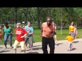 Baby steals show during Flash Mob Dance!