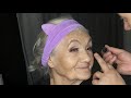 Make up before after 75 years old lady (Huge difference!).
