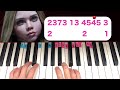 M3GANミーガン【簡単ピアノ 超初級向け】「dolls」Bella Poarch(楽譜読めなくてもOK・数字で弾ける)ゆっくり 弾き方講座 ミーガン⭐️