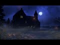 Spooky Ambience ASMR. Mystery Manor surrounded by Pumpkin Fields and Dark Woods. Halloween Ambience.