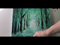 How to paint a forest / Easy Acrylic Painting Techniques #OurArtShine #satisfying  #art #painting