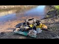 More and more trash from the river (lots of car parts!)