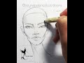 Female Fashion Face Tutorial-Fashion sketch tutorial by ZEYNEP DENIZ